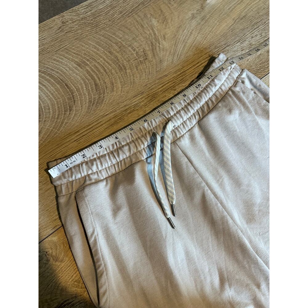 Vuori Halo Essential Wide Leg Pant Ecru Heather Small - Picture 8 of 10